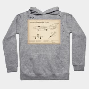 Mikoyan-Gurevich MiG-21 bis Fishbed Fighter - SD Hoodie